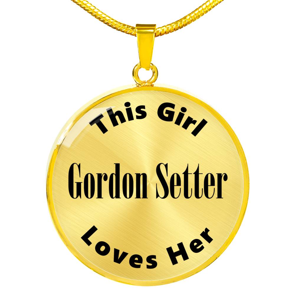 Gordon Setter - 18k Gold Finished Luxury Necklace