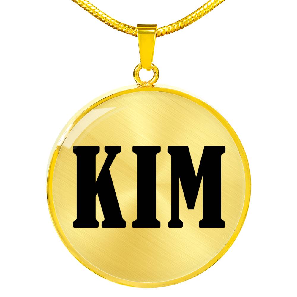 Kim v01 - 18k Gold Finished Luxury Necklace