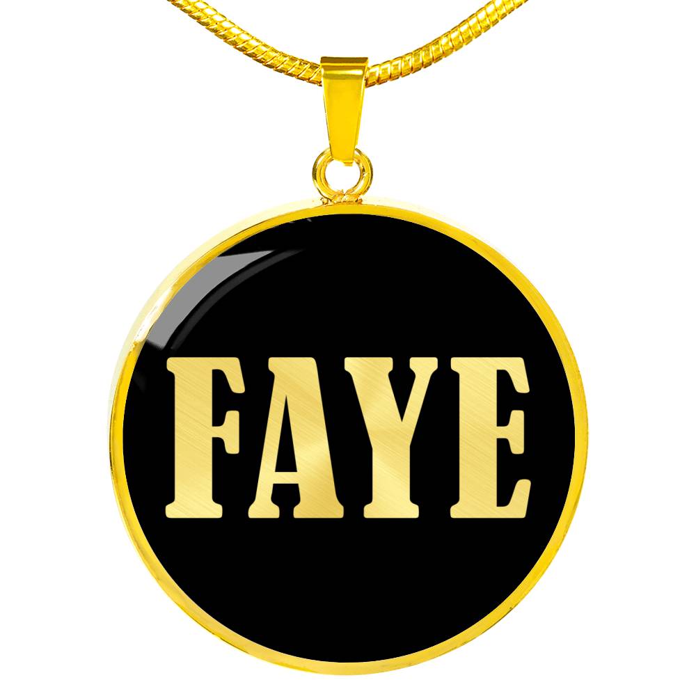 Faye v02 - 18k Gold Finished Luxury Necklace