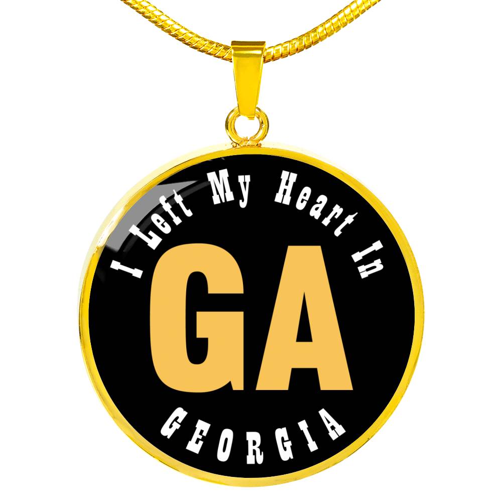 Heart In Georgia - 18k Gold Finished Luxury Necklace