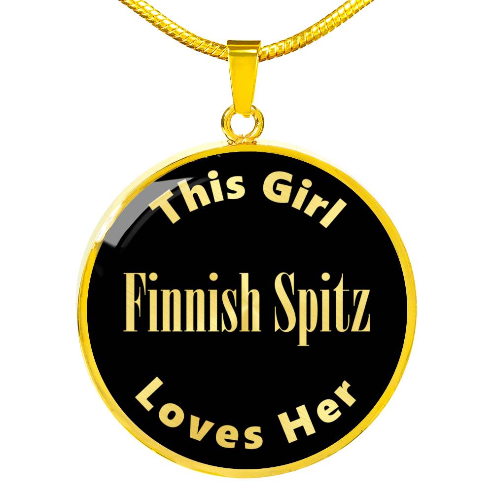 Finnish Spitz v2 - 18k Gold Finished Luxury Necklace