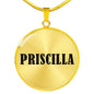 Priscilla v01 - 18k Gold Finished Luxury Necklace