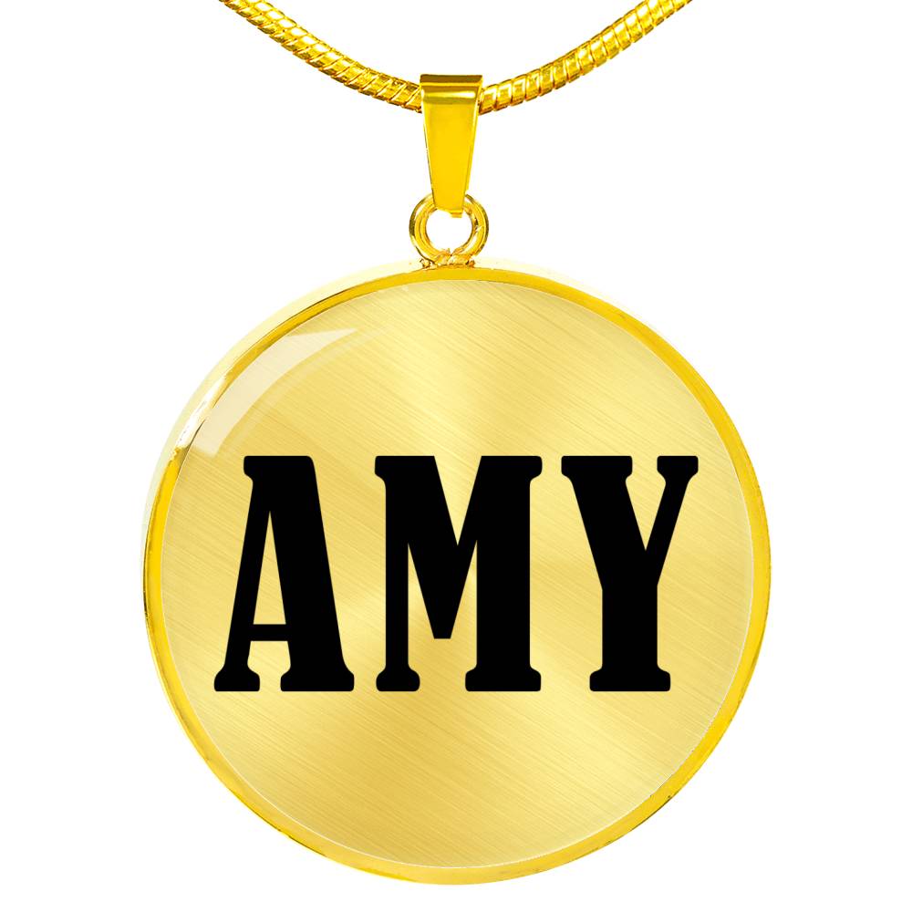 Amy v01 - 18k Gold Finished Luxury Necklace