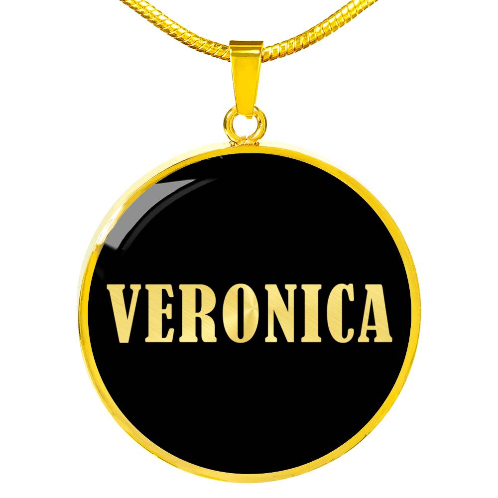 Veronica v02 - 18k Gold Finished Luxury Necklace