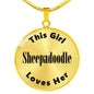 Sheepadoodle - 18k Gold Finished Luxury Necklace