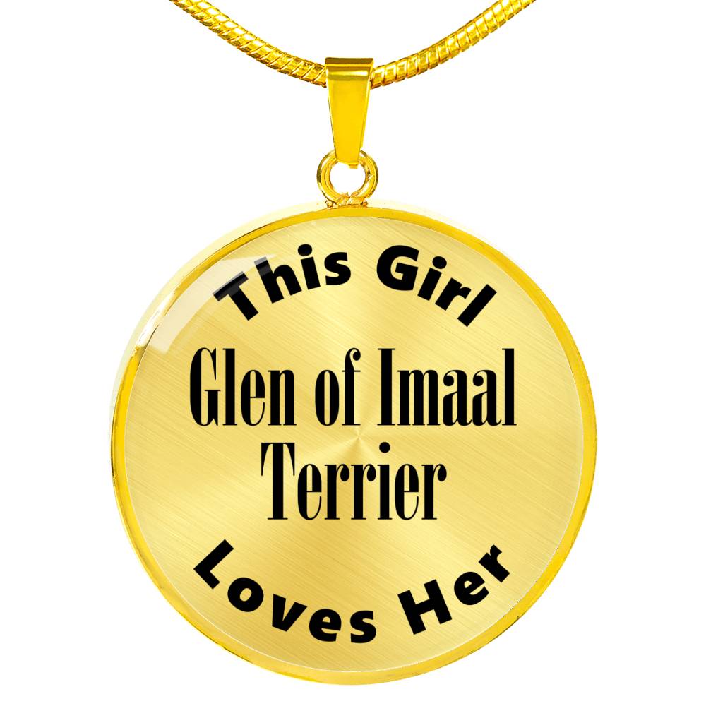 Glen of Imaal Terrier - 18k Gold Finished Luxury Necklace