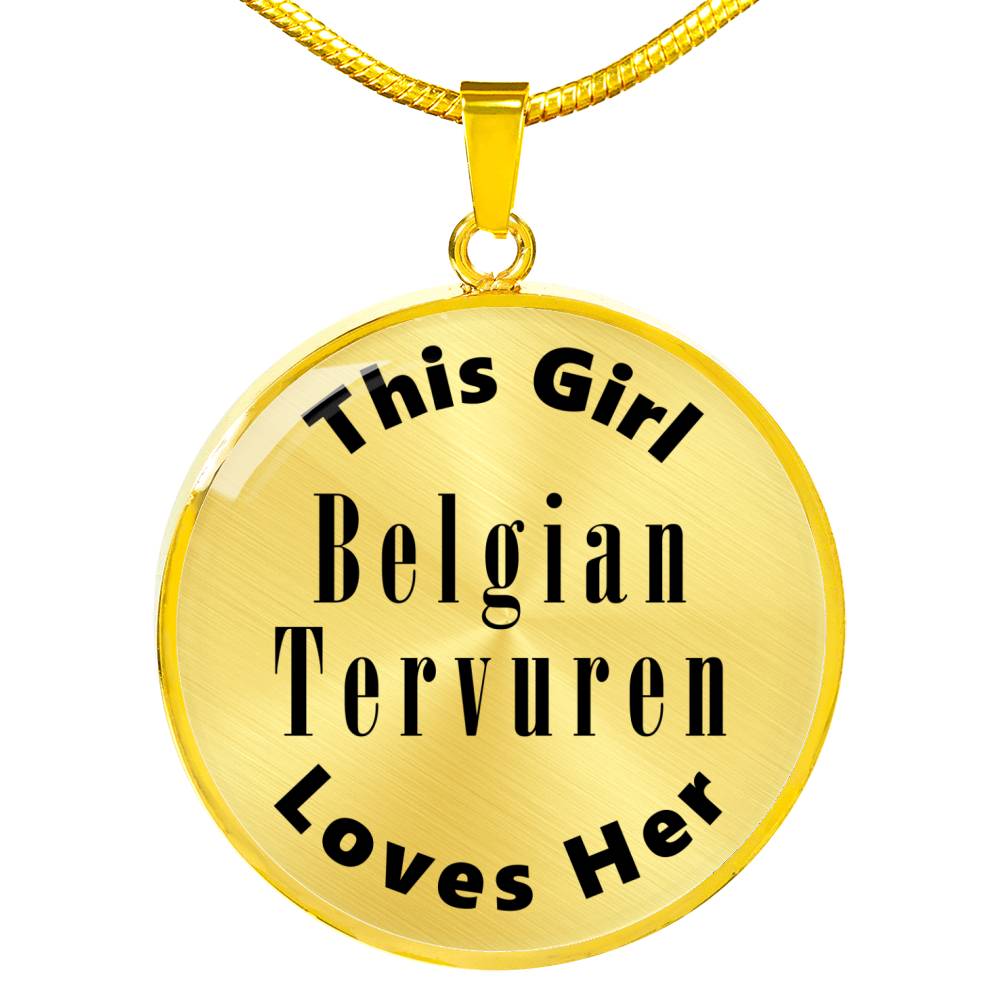 Belgian Tervuren - 18k Gold Finished Luxury Necklace