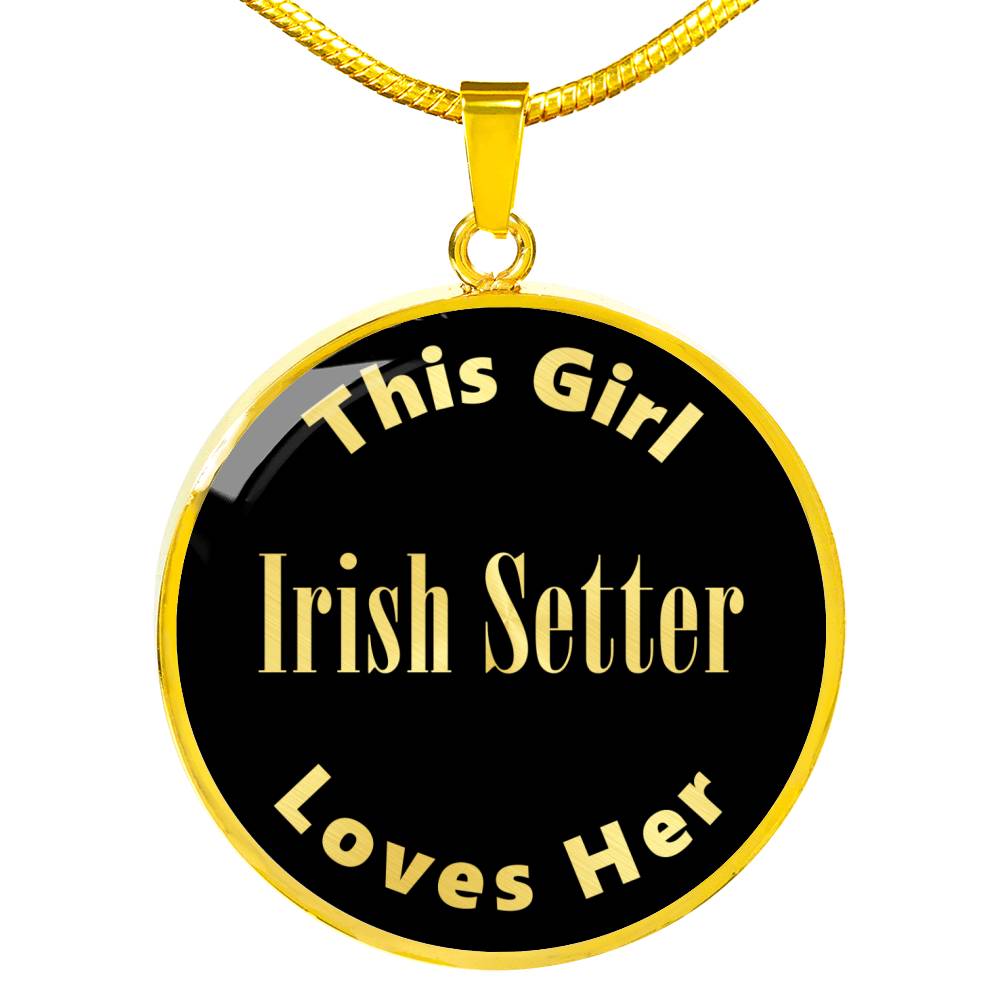 Irish Setter v2 - 18k Gold Finished Luxury Necklace