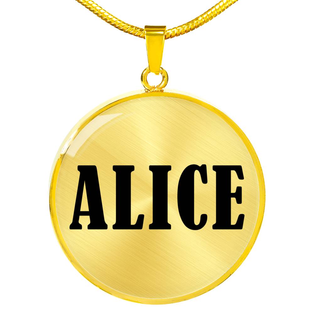 Alice v01 - 18k Gold Finished Luxury Necklace