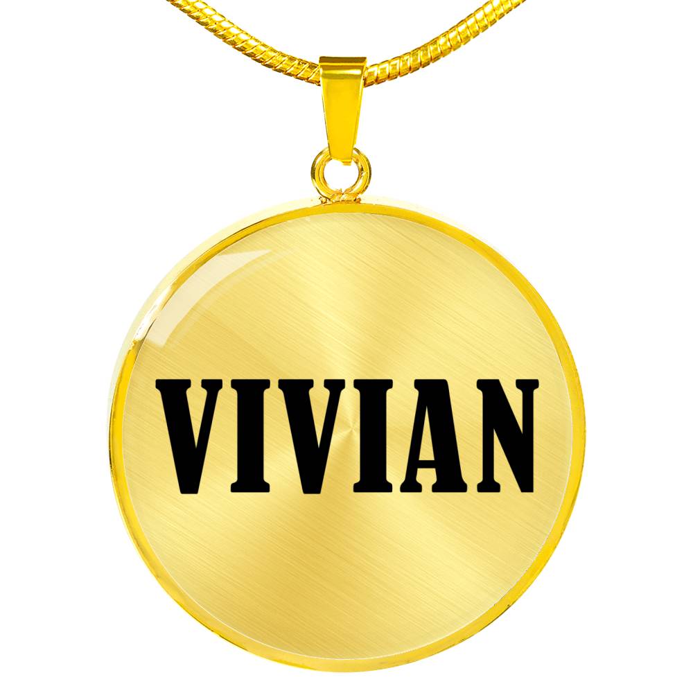 Vivian v01 - 18k Gold Finished Luxury Necklace