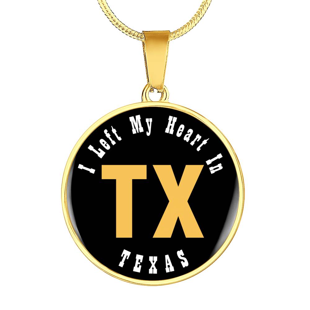 Heart In Texas - 18k Gold Finished Luxury Necklace