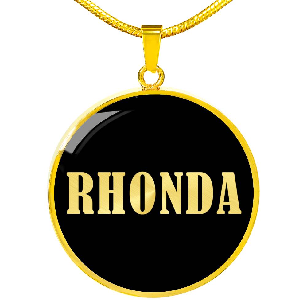 Rhonda v02 - 18k Gold Finished Luxury Necklace