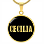 Cecilia v02 - 18k Gold Finished Luxury Necklace