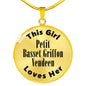 Petit Basset Griffon Vendeen - 18k Gold Finished Luxury Necklace