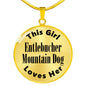 Entlebucher Mountain Dog - 18k Gold Finished Luxury Necklace