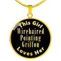 Wirehaired Pointing Griffon v2 - 18k Gold Finished Luxury Necklace