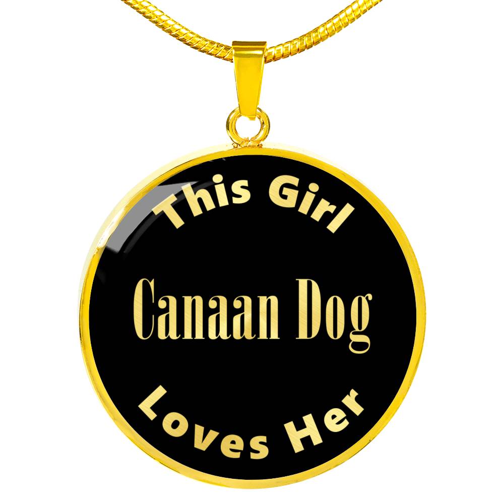 Canaan Dog v2 - 18k Gold Finished Luxury Necklace