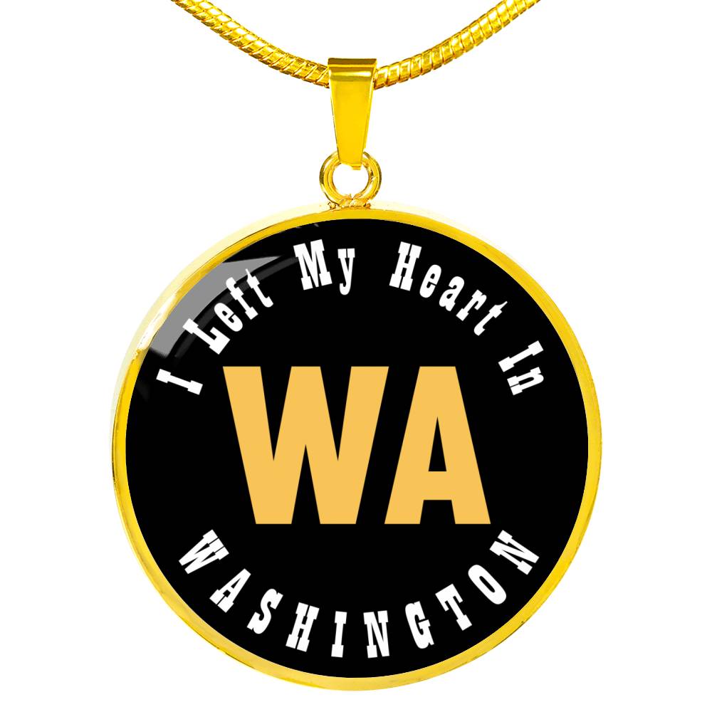 Heart In Washington - 18k Gold Finished Luxury Necklace