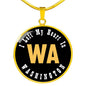 Heart In Washington - 18k Gold Finished Luxury Necklace