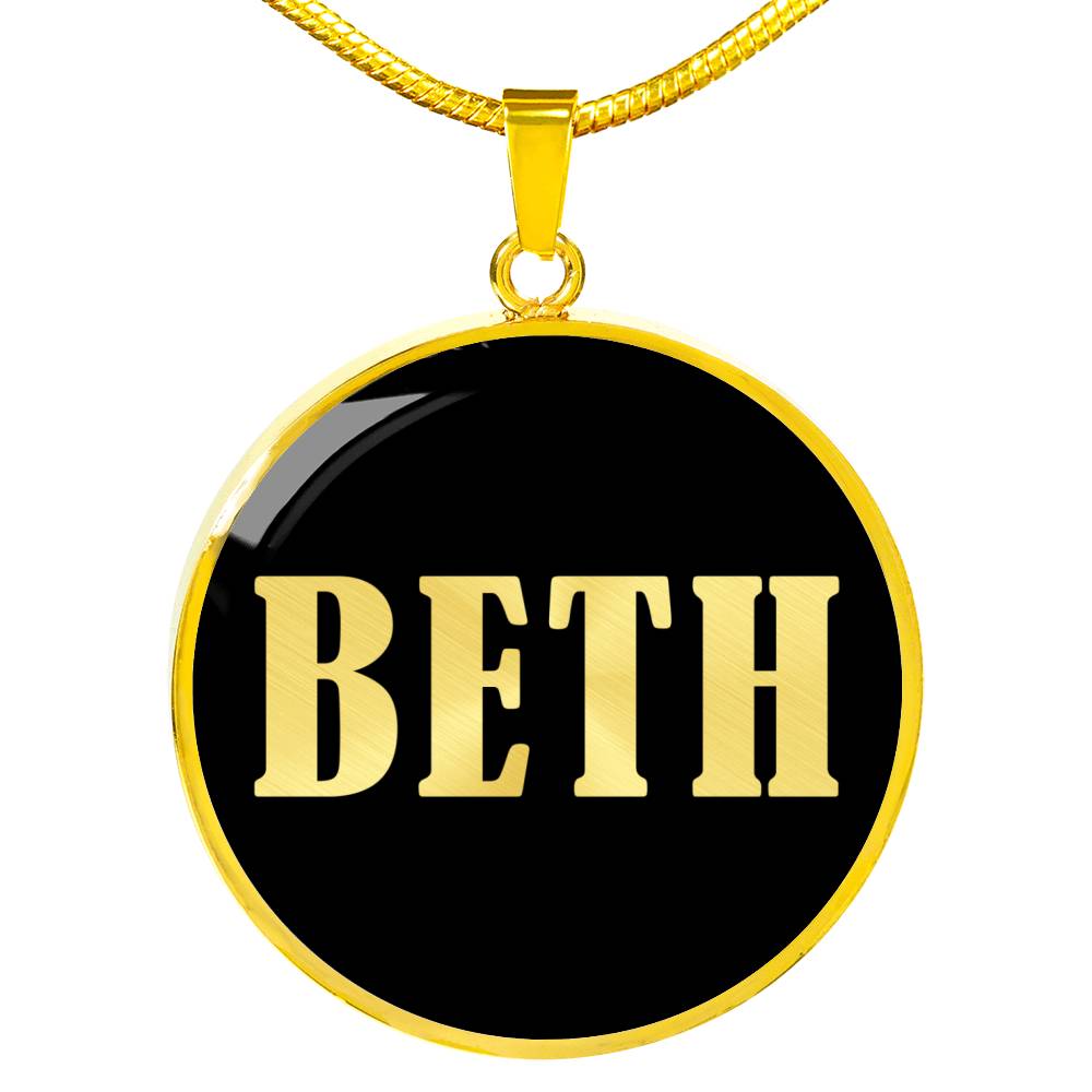 Beth v02 - 18k Gold Finished Luxury Necklace
