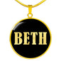 Beth v02 - 18k Gold Finished Luxury Necklace