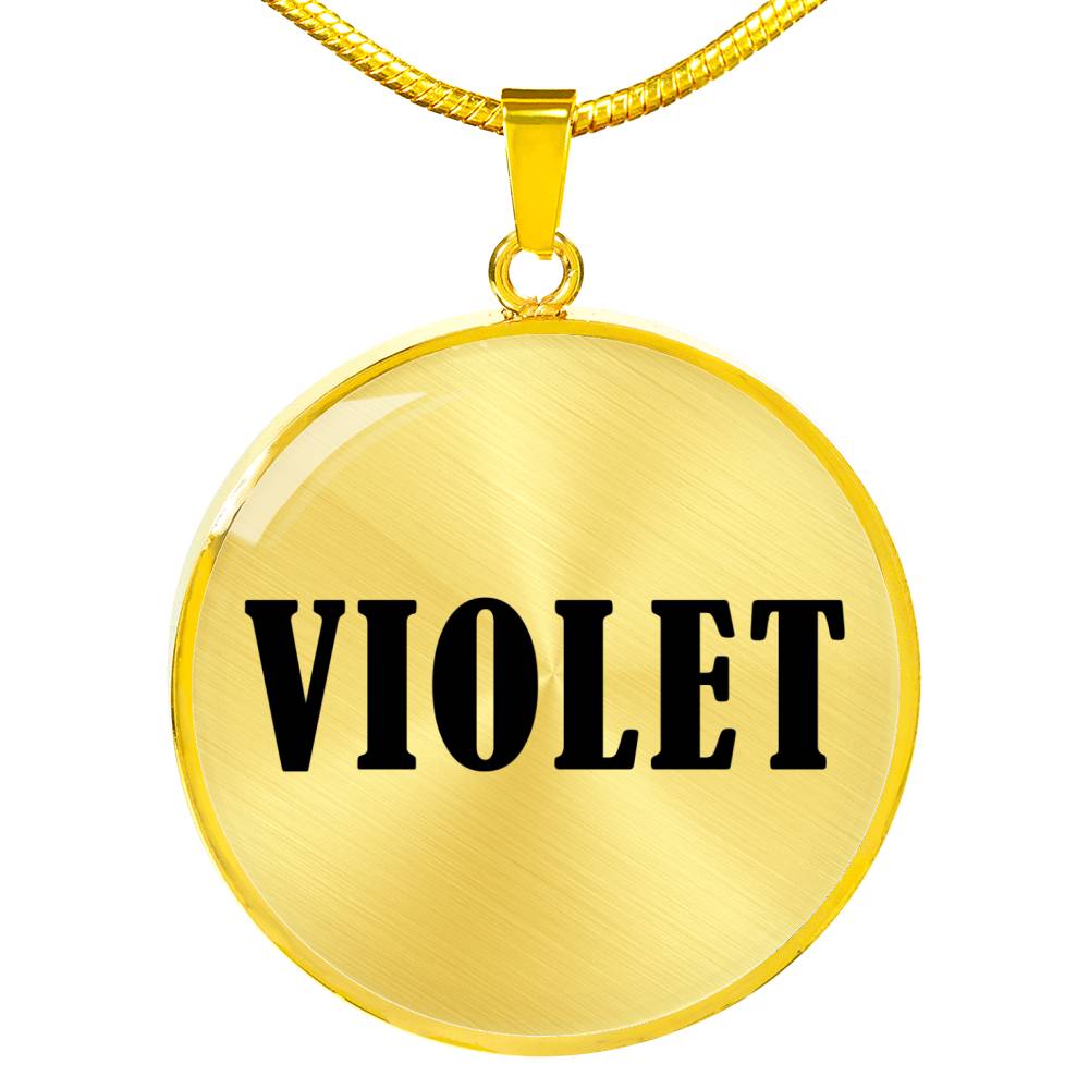 Violet v01 - 18k Gold Finished Luxury Necklace