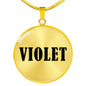 Violet v01 - 18k Gold Finished Luxury Necklace