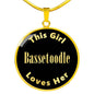 Bassetoodle v2 - 18k Gold Finished Luxury Necklace