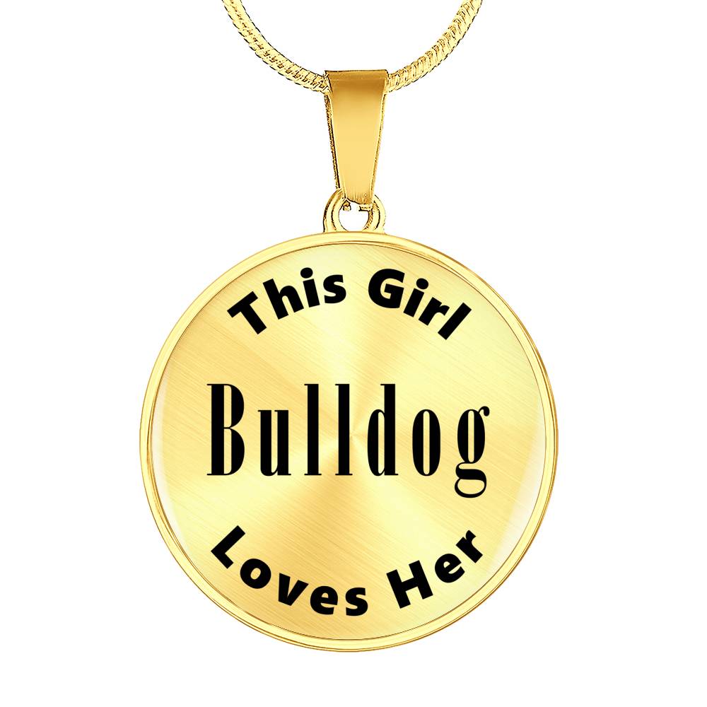 Bulldog - 18k Gold Finished Luxury Necklace