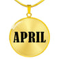 April v01 - 18k Gold Finished Luxury Necklace