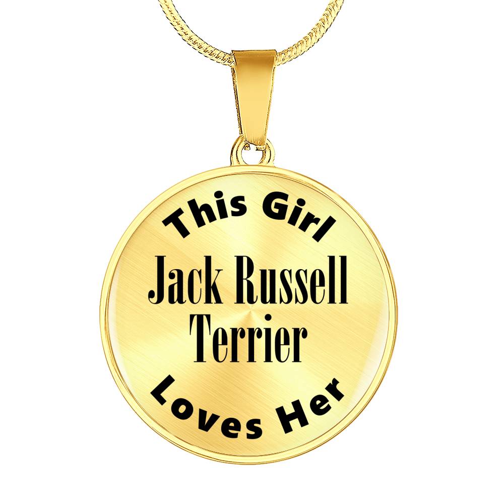 Jack Russell Terrier - 18k Gold Finished Luxury Necklace