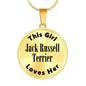 Jack Russell Terrier - 18k Gold Finished Luxury Necklace