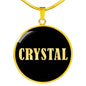 Crystal v02 - 18k Gold Finished Luxury Necklace