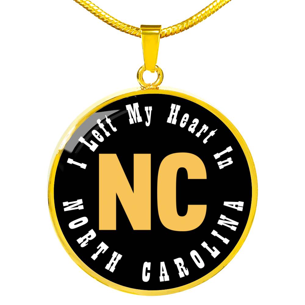Heart In North Carolina - 18k Gold Finished Luxury Necklace