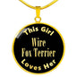 Wire Fox Terrier v2 - 18k Gold Finished Luxury Necklace