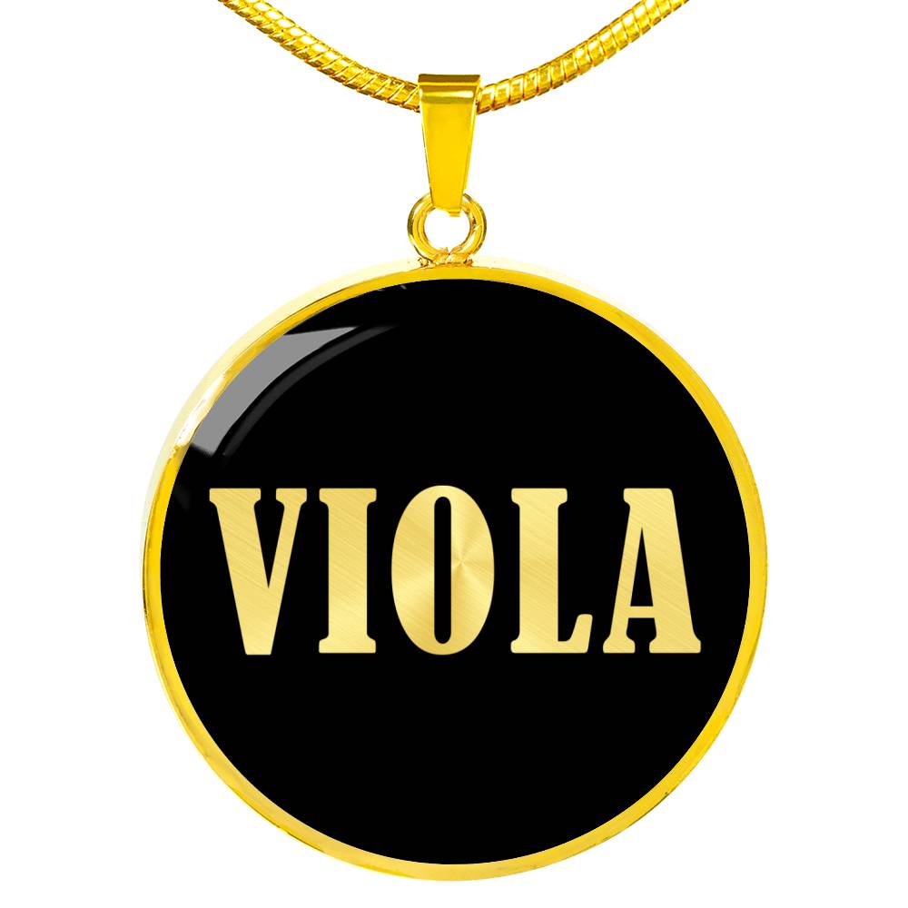 Viola v02 - 18k Gold Finished Luxury Necklace