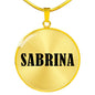 Sabrina v01 - 18k Gold Finished Luxury Necklace
