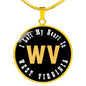 Heart In West Virginia - 18k Gold Finished Luxury Necklace
