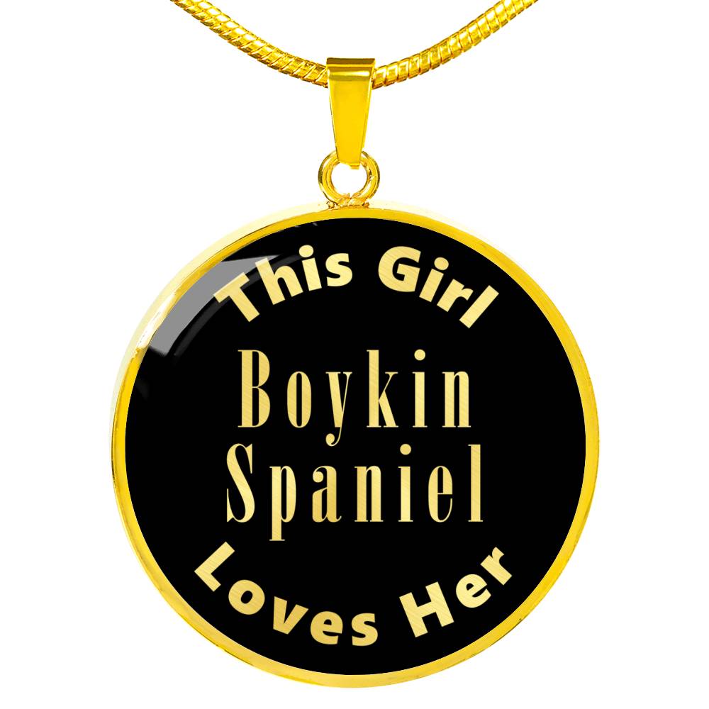 Boykin Spaniel v2 - 18k Gold Finished Luxury Necklace