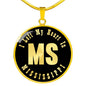 Heart In Mississippi v02 - 18k Gold Finished Luxury Necklace