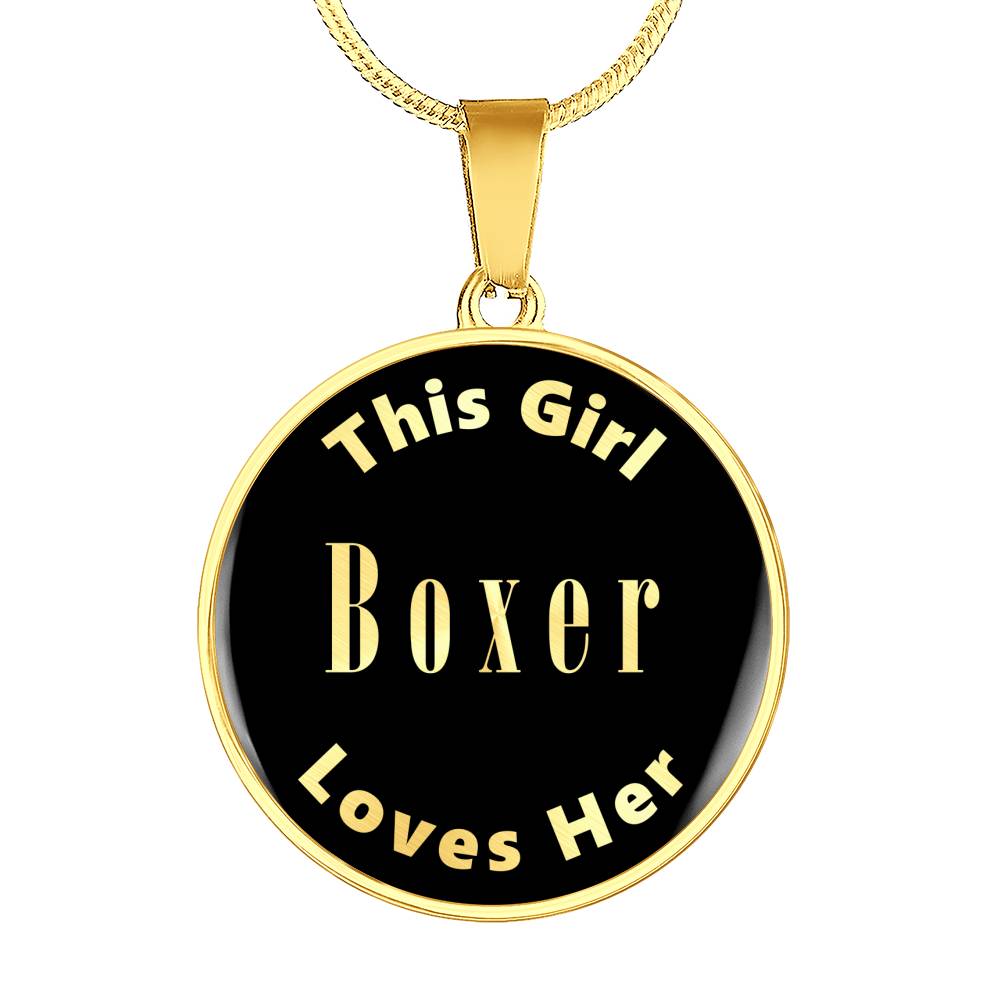 Boxer v1 - 18k Gold Finished Luxury Necklace