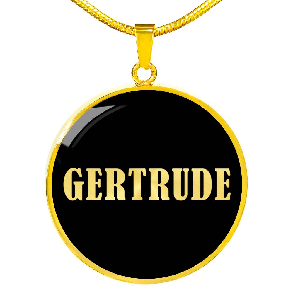 Gertrude v02 - 18k Gold Finished Luxury Necklace