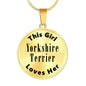 Yorkshire Terrier - 18k Gold Finished Luxury Necklace