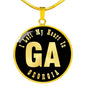 Heart In Georgia v02 - 18k Gold Finished Luxury Necklace