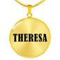 Theresa v01 - 18k Gold Finished Luxury Necklace
