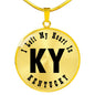 Heart In Kentucky v01 - 18k Gold Finished Luxury Necklace