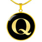 Initial Q v2a - 18k Gold Finished Luxury Necklace