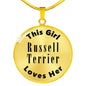 Russell Terrier - 18k Gold Finished Luxury Necklace