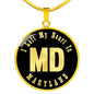 Heart In Maryland v02 - 18k Gold Finished Luxury Necklace