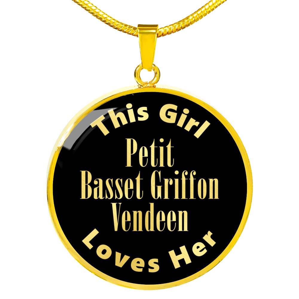 Petit Basset Griffon Vendeen v2 - 18k Gold Finished Luxury Necklace